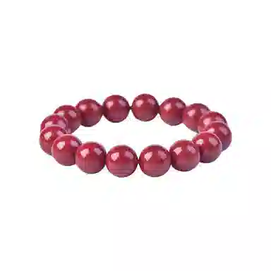 石在行 收藏级高含量复古紫金砂平安转运纳福 国潮新中式 佛珠念珠文玩 素圈圆珠 再造辰砂朱砂 玉石手串 通用