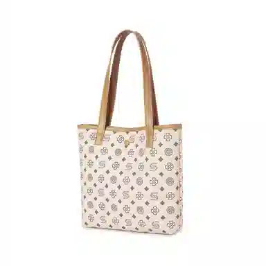 ST&SAT Tote Bag Coffee/Off-White