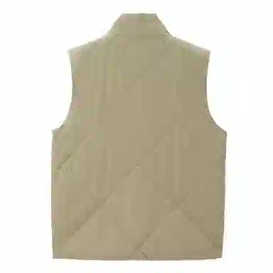 佐丹奴 菱形格纹立领梭织马甲棉服 男