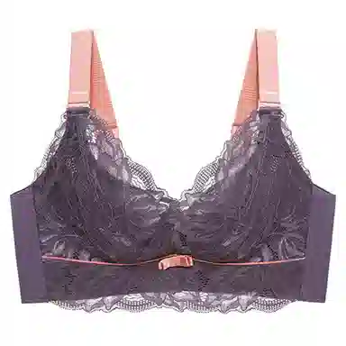 润微 小胸聚拢不空杯乳胶收副乳防下垂调整型无钢圈文胸 女