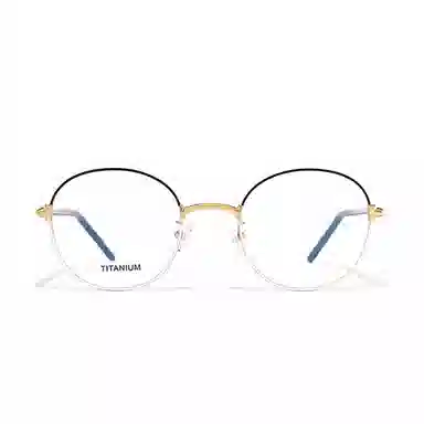 【联系客服可选配镜套餐】 佐川 超轻钛架复古圆框眼镜 修容显瘦文艺 圆形 光学镜架 通用