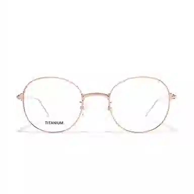 【联系客服可选配镜套餐】 佐川 超轻钛架复古圆框眼镜 修容显瘦文艺 圆形 光学镜架 通用