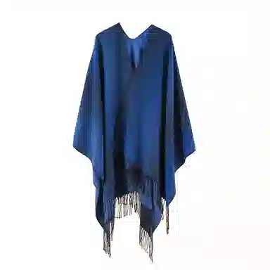 梦特娇 日常通勤常规简约空调房双面穿搭流苏 披肩 女