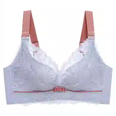 润微 小胸聚拢不空杯乳胶收副乳防下垂调整型无钢圈文胸 女