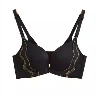 古今 纯色无钢圈前扣聚拢小胸显大侧收美背防下垂文胸 女