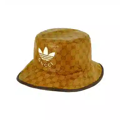 GUCCI x Adidas Crystal Canvas Bucket Hat Brown