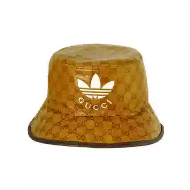GUCCI x Adidas Crystal Canvas Bucket Hat Brown