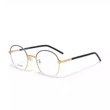 【联系客服可选配镜套餐】 佐川 超轻钛架复古圆框眼镜 修容显瘦文艺 圆形 光学镜架 通用