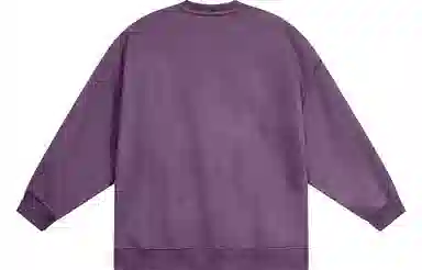 快鱼 美式复古重磅麂皮绒基础款多巴胺色系纯色宽松套头圆领通勤户外百搭长袖休闲卫衣 通用