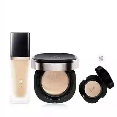 芭集 亮感清透粉底液气垫彩妆套装 持久控油无瑕磨皮 零毛孔不脱妆不卡粉自然修饰肤色