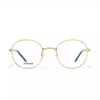 【联系客服可选配镜套餐】 佐川 超轻钛架复古圆框眼镜 修容显瘦文艺 圆形 光学镜架 通用