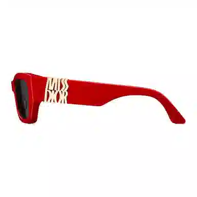 DIOR Square Metal Sunglasses Red