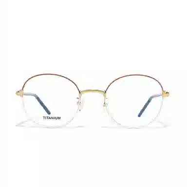 【联系客服可选配镜套餐】 佐川 超轻钛架复古圆框眼镜 修容显瘦文艺 圆形 光学镜架 通用