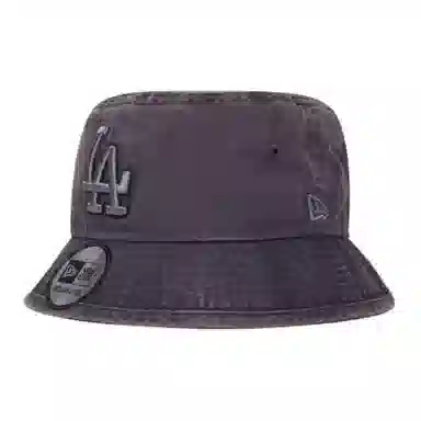 New Era Los Angeles Dodgers Denim Bucket Hat Dark Grey