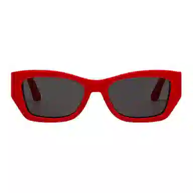 DIOR Square Metal Sunglasses Red