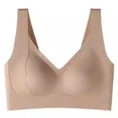莫代尔 聚拢无痕提拉承托舒适裸感支撑立体无钢圈柔软吸湿透气文胸 女 组合装