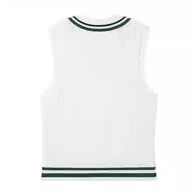 ellesse V-Neck Sleeveless Sweater Off-White