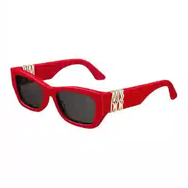 DIOR Square Metal Sunglasses Red