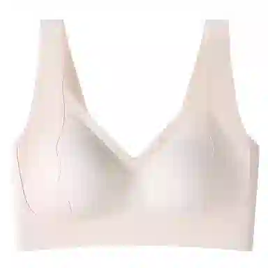 莫代尔 聚拢无痕提拉承托舒适裸感支撑立体无钢圈柔软吸湿透气文胸 女 组合装