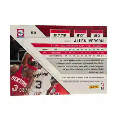 PANINI 2010-11 THREADS patch 0850