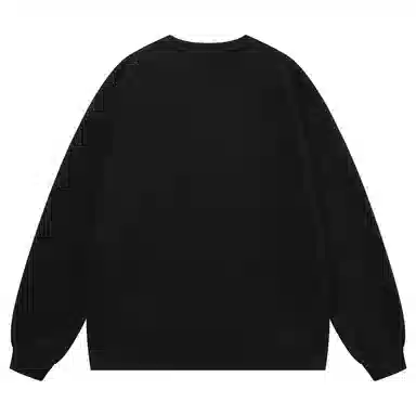 三体 符号系列 创意假口袋美式复古趣味字母印花简约休闲宽松圆领套头百搭长袖保暖学生多巴胺高街潮牌重磅卫衣 男女同款