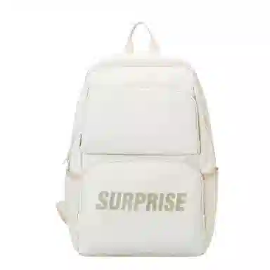 泰克森 中性风休闲简约日常通勤时尚百搭 尼龙 双肩包 男女同款情侣款 白色/黑色/蓝色