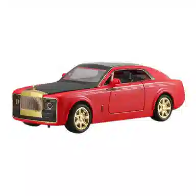 晨海蓝迪 合金车模劳斯慧影跑车 带声光回力车 成品模型