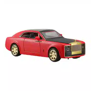 晨海蓝迪 合金车模劳斯慧影跑车 带声光回力车 成品模型