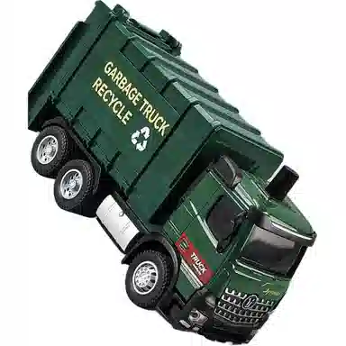 卡威 大号气压环卫垃圾车 回力自卸翻斗卡车 成品模型