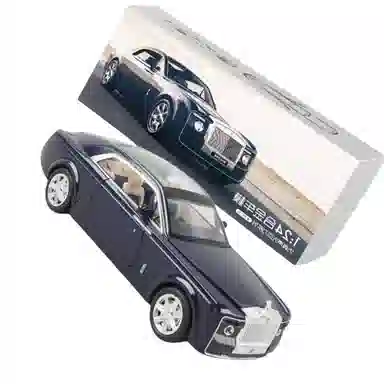 晨海蓝迪 合金车模劳斯慧影跑车 带声光回力车 成品模型