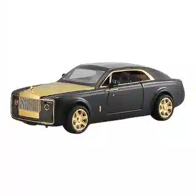 晨海蓝迪 合金车模劳斯慧影跑车 带声光回力车 成品模型