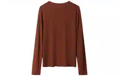 恒源祥 薄款纯色长袖圆领针织衫 女款