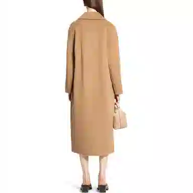 S Max Mara Double-Breasted Coat Camel