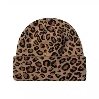 WODONBLE Leopard Knit Beanie