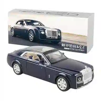 晨海蓝迪 合金车模劳斯慧影跑车 带声光回力车 成品模型