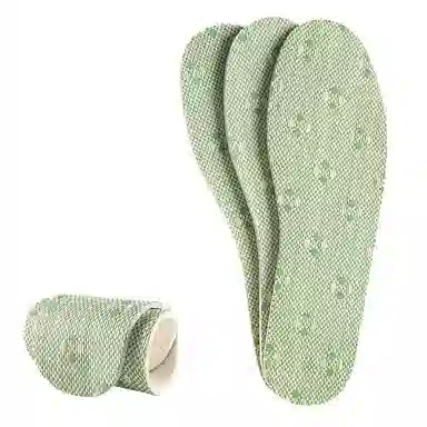 足印部落 冰凉乳胶软底舒适踩屎感夏天透气吸汗防臭通勤久站不累超软防痛 亚草 鞋垫 通用