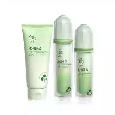 儒意 积雪草晒后修复舒缓补水护肤套装 退红速灭痘维稳紧致抗衰老 保湿修护抗氧化滋润补水滋润型 精华水+精华乳+洗面奶+面霜
