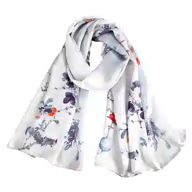 上海故事 真丝方巾 春望 桑蚕丝 丝巾 女款 礼盒装