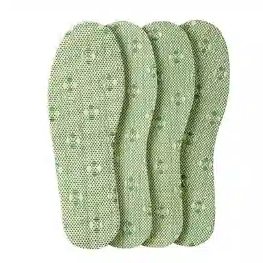 足印部落 冰凉乳胶软底舒适踩屎感夏天透气吸汗防臭通勤久站不累超软防痛 亚草 鞋垫 通用