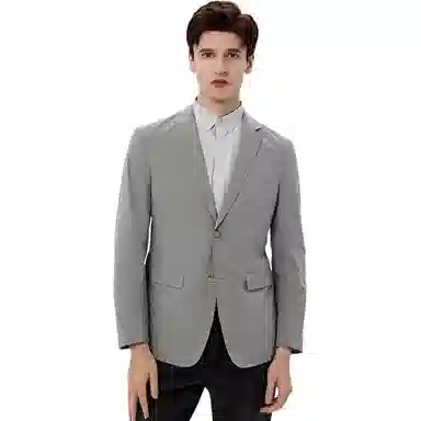 Hush Puppies Business Casual Suit Men's Mid Grey