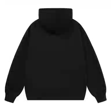 三体 太空军系列 简约基础款纯色趣味字母印花休闲宽松复古美式连帽套头百搭高街潮牌时尚学生多巴胺长袖卫衣 男女同款