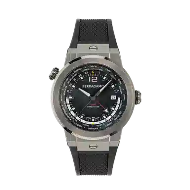 FERRAGAMOF-80 GMT WORLDTIME PU 43