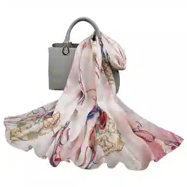 上海故事 真丝方巾 春望 桑蚕丝 丝巾 女款 礼盒装