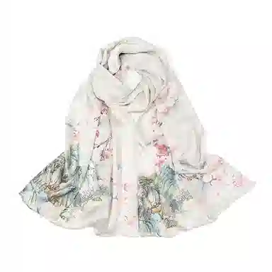 上海故事 真丝方巾 春望 桑蚕丝 丝巾 女款 礼盒装