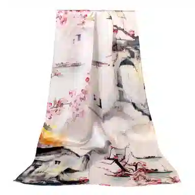 上海故事 真丝方巾 春望 桑蚕丝 丝巾 女款 礼盒装