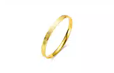 牧言 国潮复古新中式简约小众设计高级感 万福安康素圈闭口手饰 合金 平面万字纹手镯 男女同款情侣款