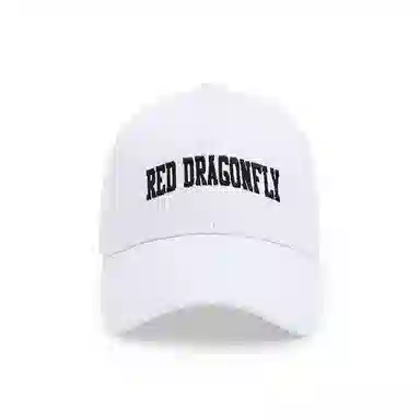 红蜻蜓 英文刺绣软顶 遮阳户外旅游游玩 棉 鸭舌帽 男女同款情侣款