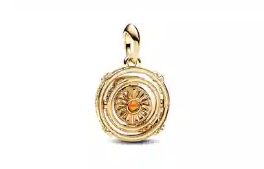 Pandora Game of Thrones Rotating Star Disc Charm Gold