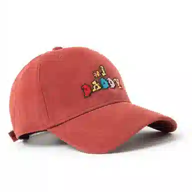 白卷 软顶户外街头休闲透气趣味字母刺绣 棉 棒球帽 男女同款情侣款