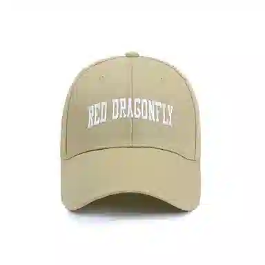红蜻蜓 英文刺绣软顶 遮阳户外旅游游玩 棉 鸭舌帽 男女同款情侣款